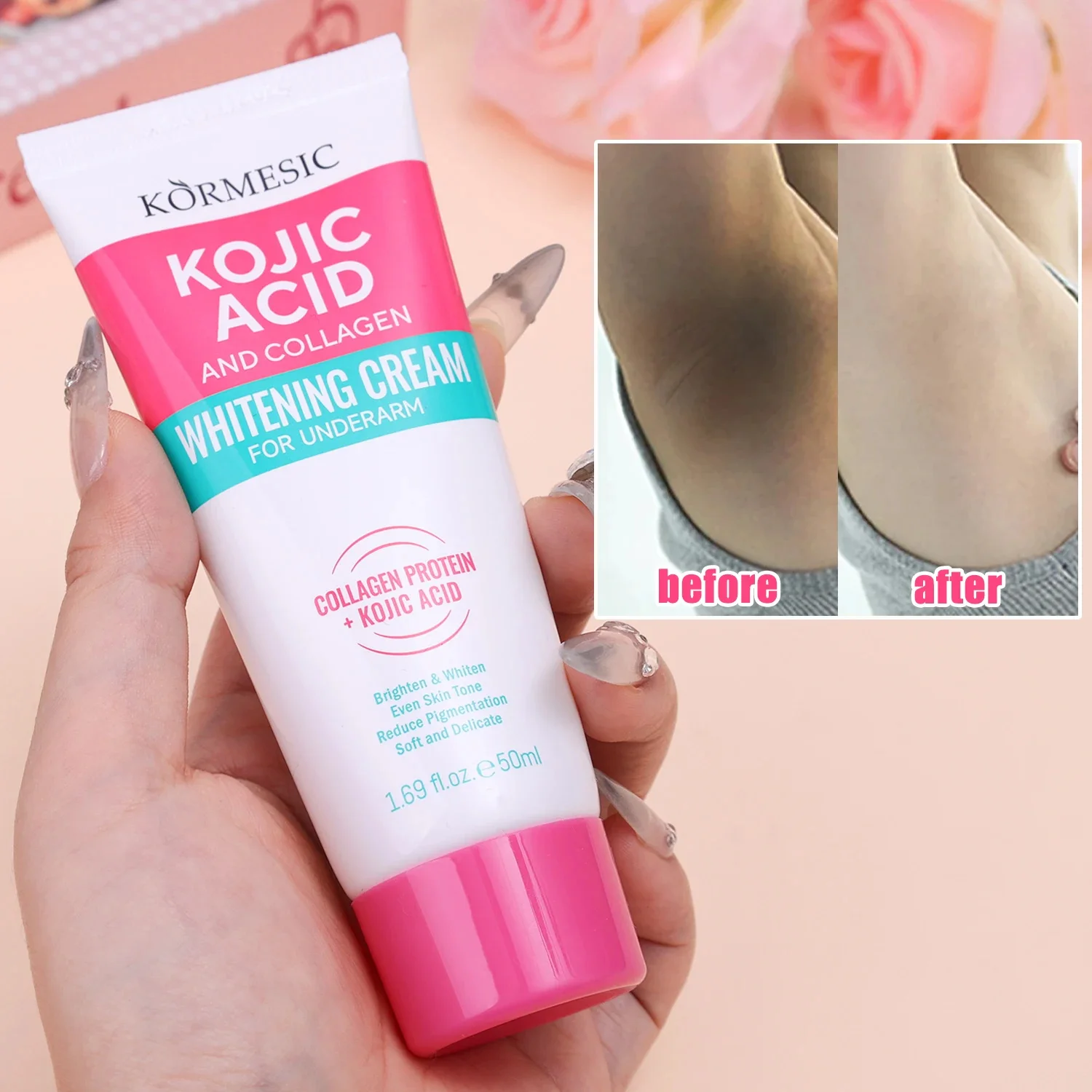 Anti-Aging Face Cream - 콜라겐 겨드랑이 미백 크림 (어두운 피부용),
