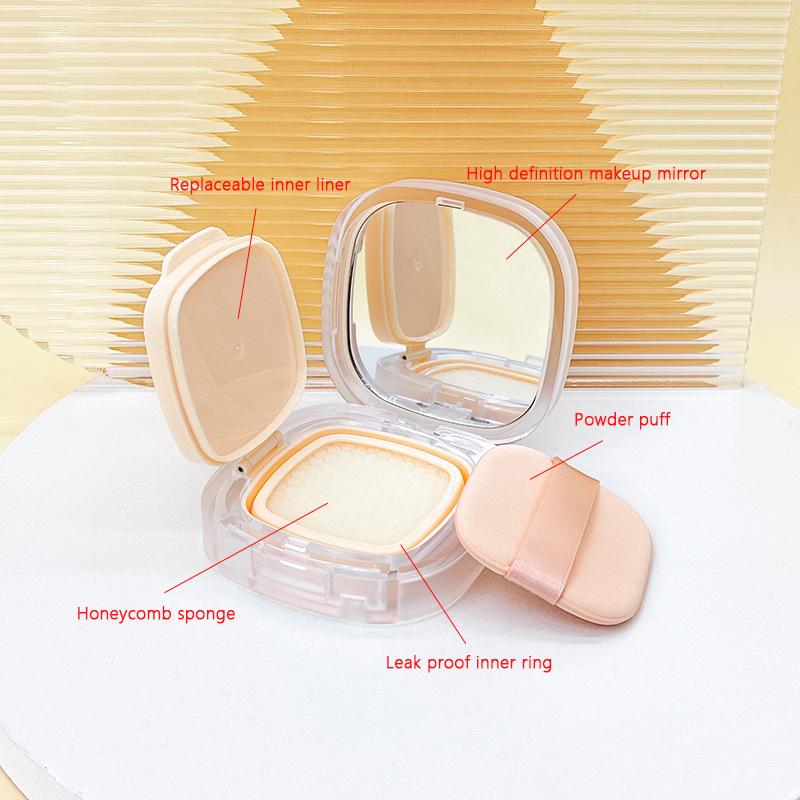 Cosmetic Sponge - BB 크림 파운데이션을위한 파우더 스폰지 거울이있는