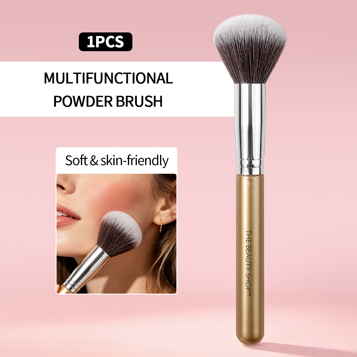 Makeup Beauty Ro - 대형 사이즈 블러셔 파우더 메이크업 브러쉬