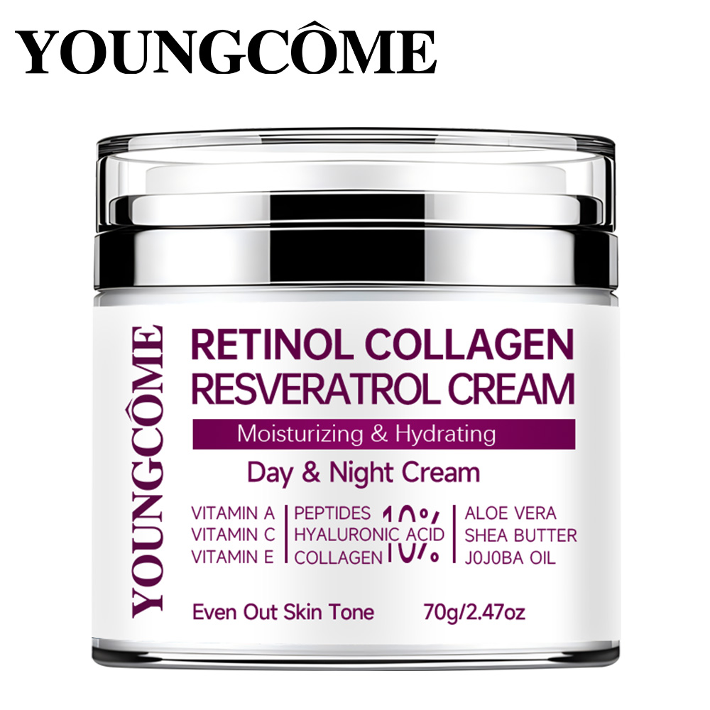 Anti-Aging Face Cream - 레티놀 콜라겐 레스베라트롤 페이스 크림 보습