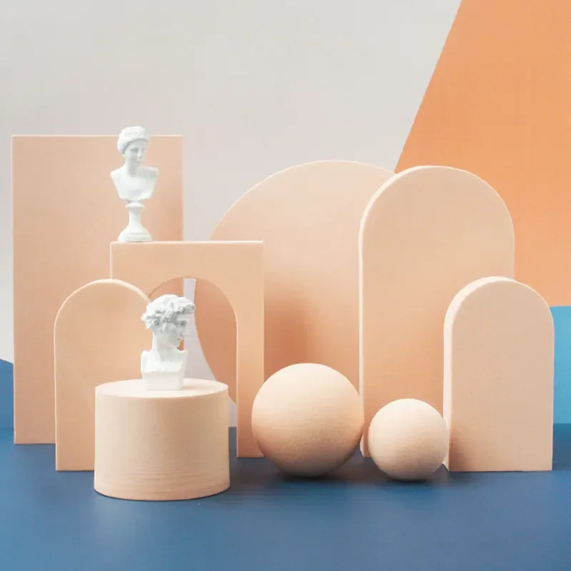 Cosmetic Sponge - 기하학적 스폰지 블록 제품 촬영 소품