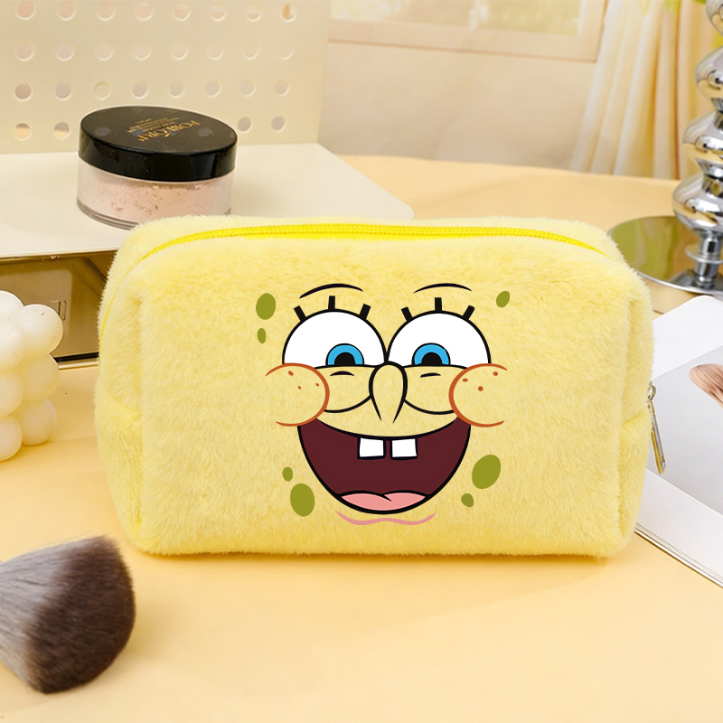 Beauty Bag Makeup - 스폰지밥 스퀘어팬츠 여성용 패션 메이크업 파우치