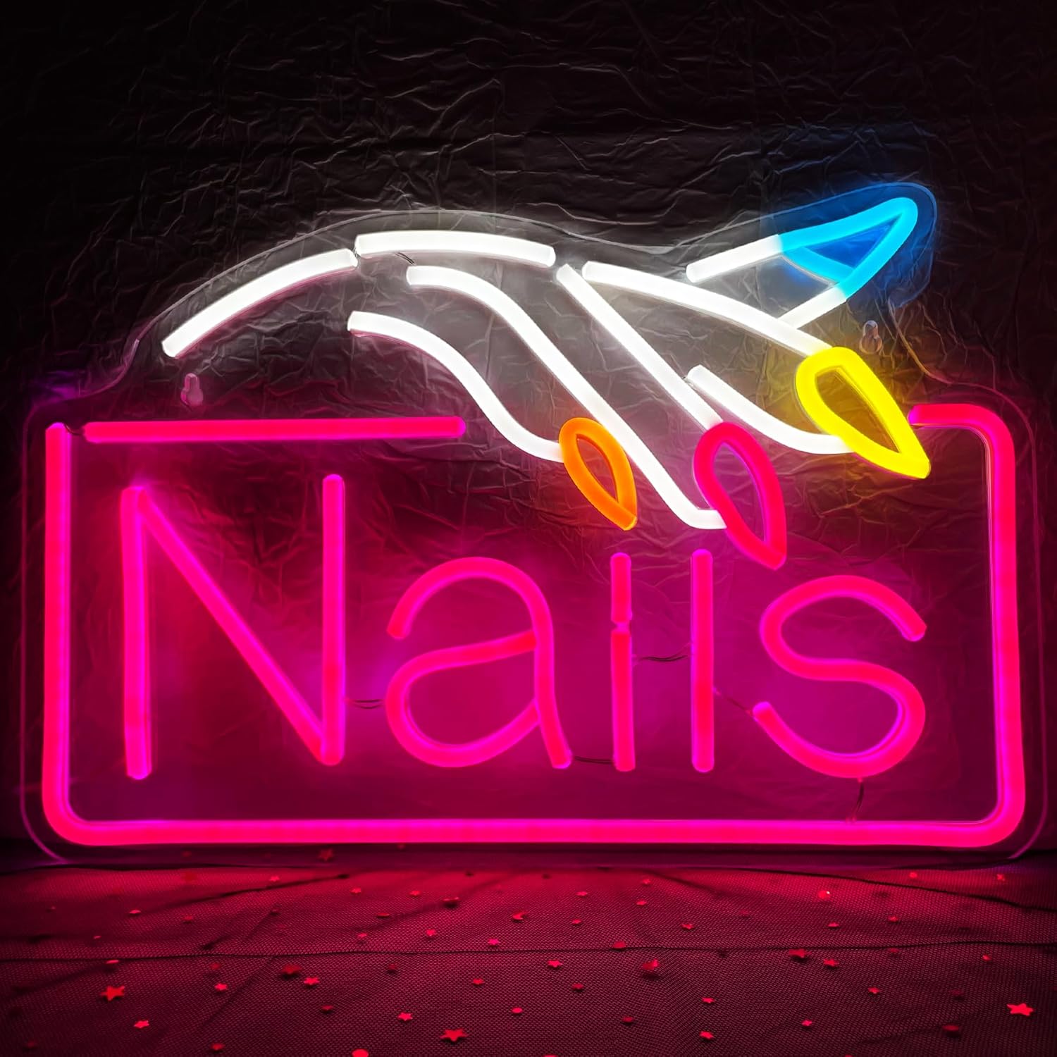Beauty Makeup Stores - 네일 네온사인 사업장 벽 조명 USB