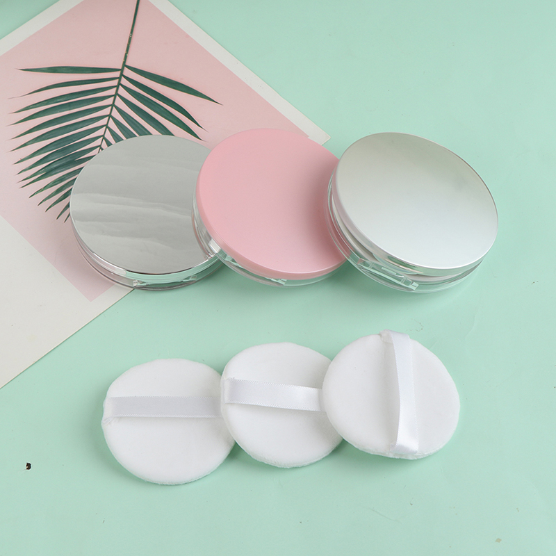 Cosmetic Sponge - 초박형 빈 루즈 파우더 박스, 냄비