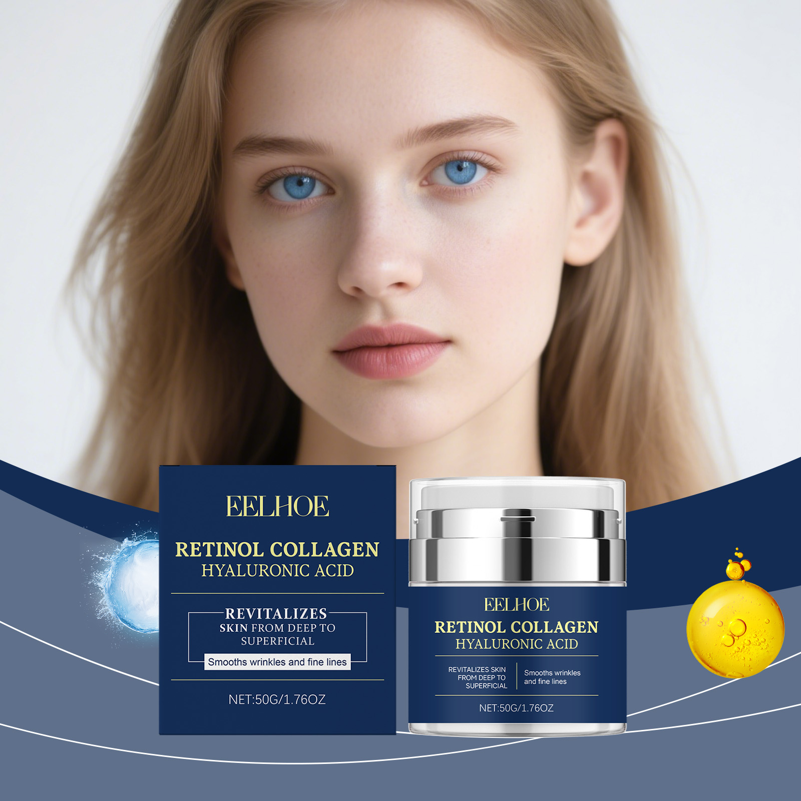 Anti-Aging Face Cream - EELHOE 레티놀 콜라겐 크림 주름 제거제