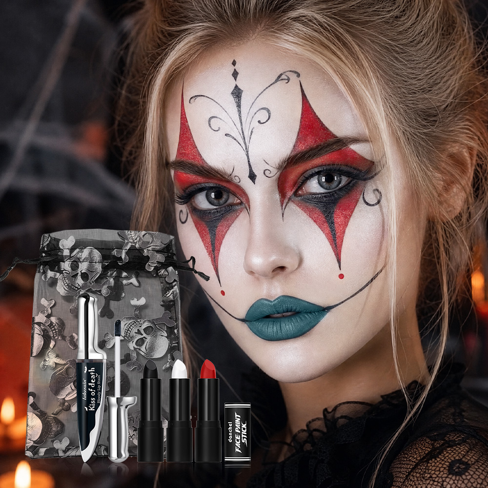 Beauty Halloween Makeup - 5개입 할로윈 고딕 메이크업 세트 블랙