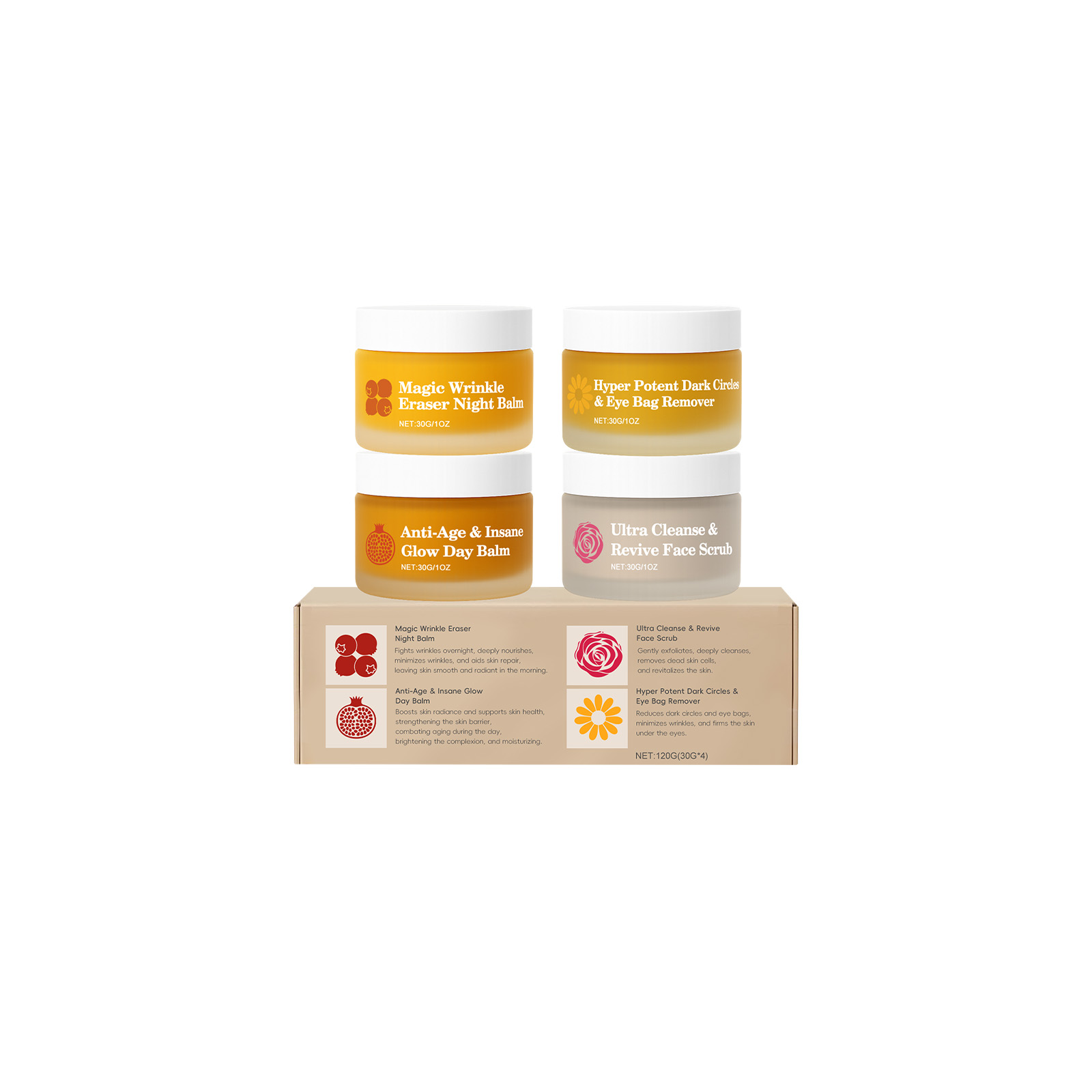 다기능 데이 & 나이트 스킨케어 세트 클렌징 보습 다크 - Anti-Aging Face Cream 리뷰 및 가격