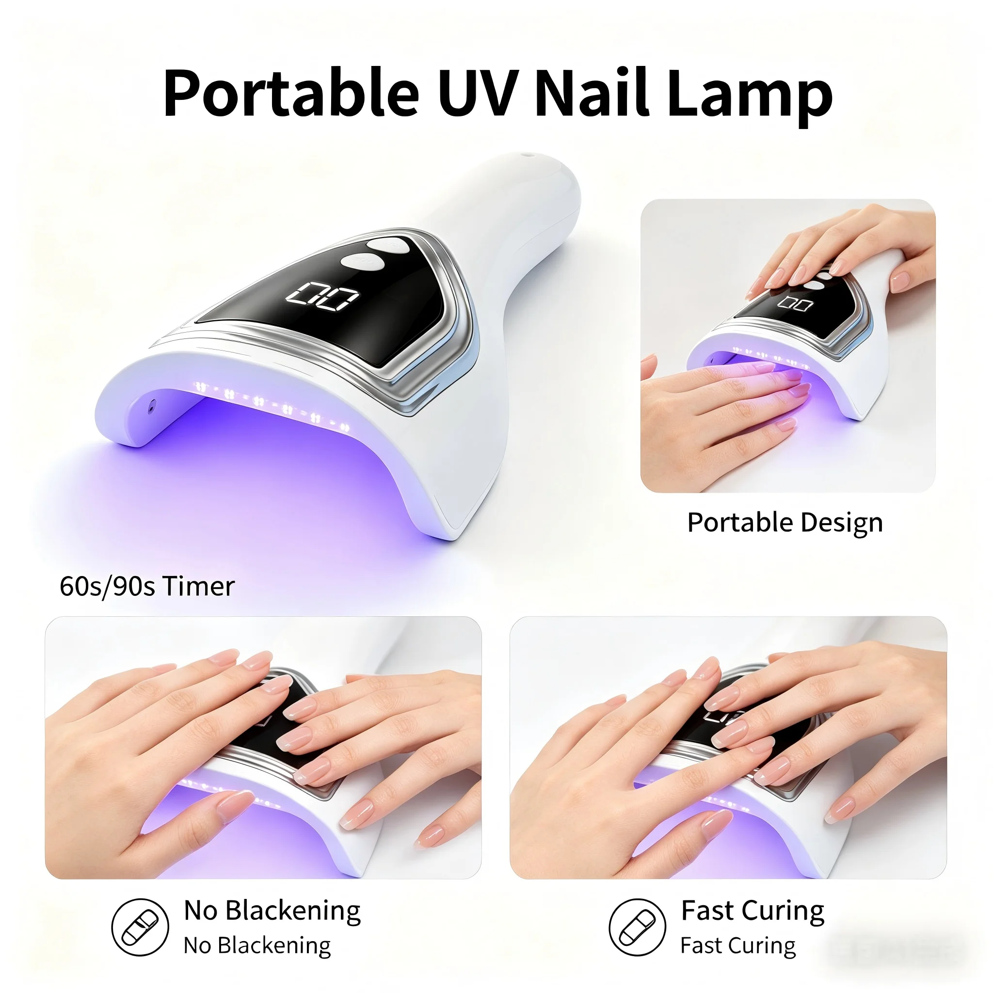 휴대용 UV 네일 램프, 충전식 핸드헬드 LED 네일  - Uv Nail Lamp 리뷰 및 가격