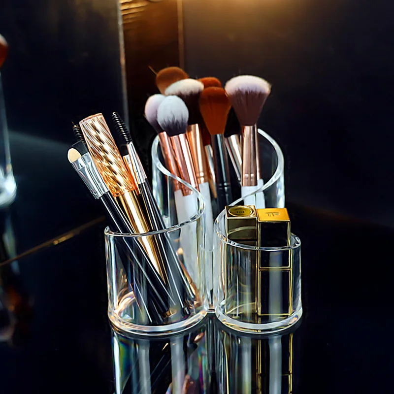 투명 아크릴 립스틱 메이크업 보관함, 화장 브러쉬 도구 - Beauty Makeup Desk 리뷰 및 가격