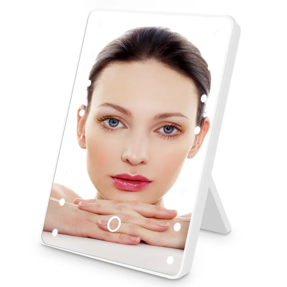 16 LED 메이크업 거울 LED 터치 조절 가능한 빛 - Beauty Makeup Desk 리뷰 및 가격