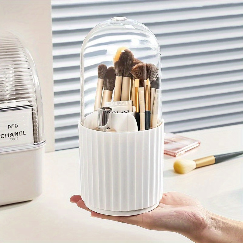 뚜껑이있는 메이크업 브러쉬 홀더 360 회전 메이크업  - Beauty Makeup Desk 리뷰 및 가격