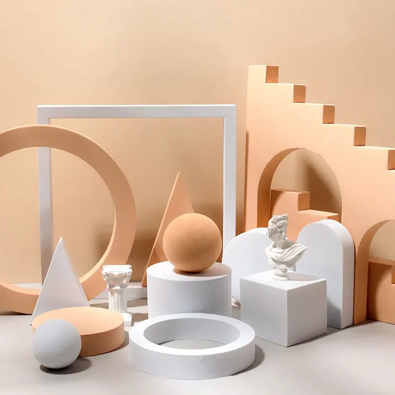 기하학적 스폰지 블록 제품 촬영 소품 디스플레이, 쥬얼 - Cosmetic Sponge 리뷰 및 가격