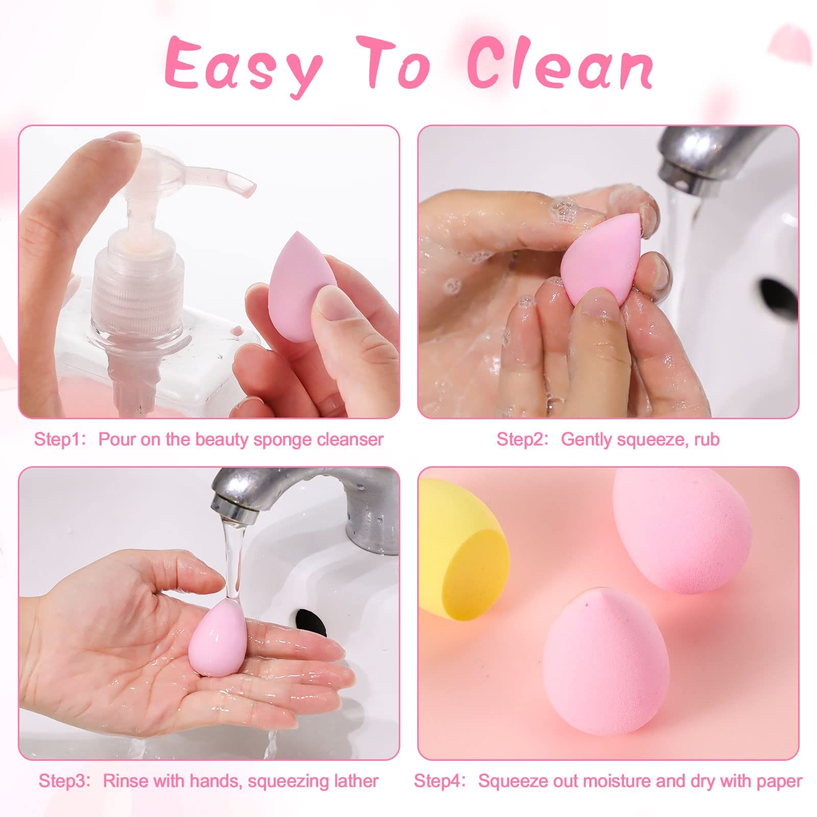 15개 메이크업 스펀지 세트, 뷰티 스펀지 블렌더 미니 - Beauty Makeup Desk 리뷰 및 가격
