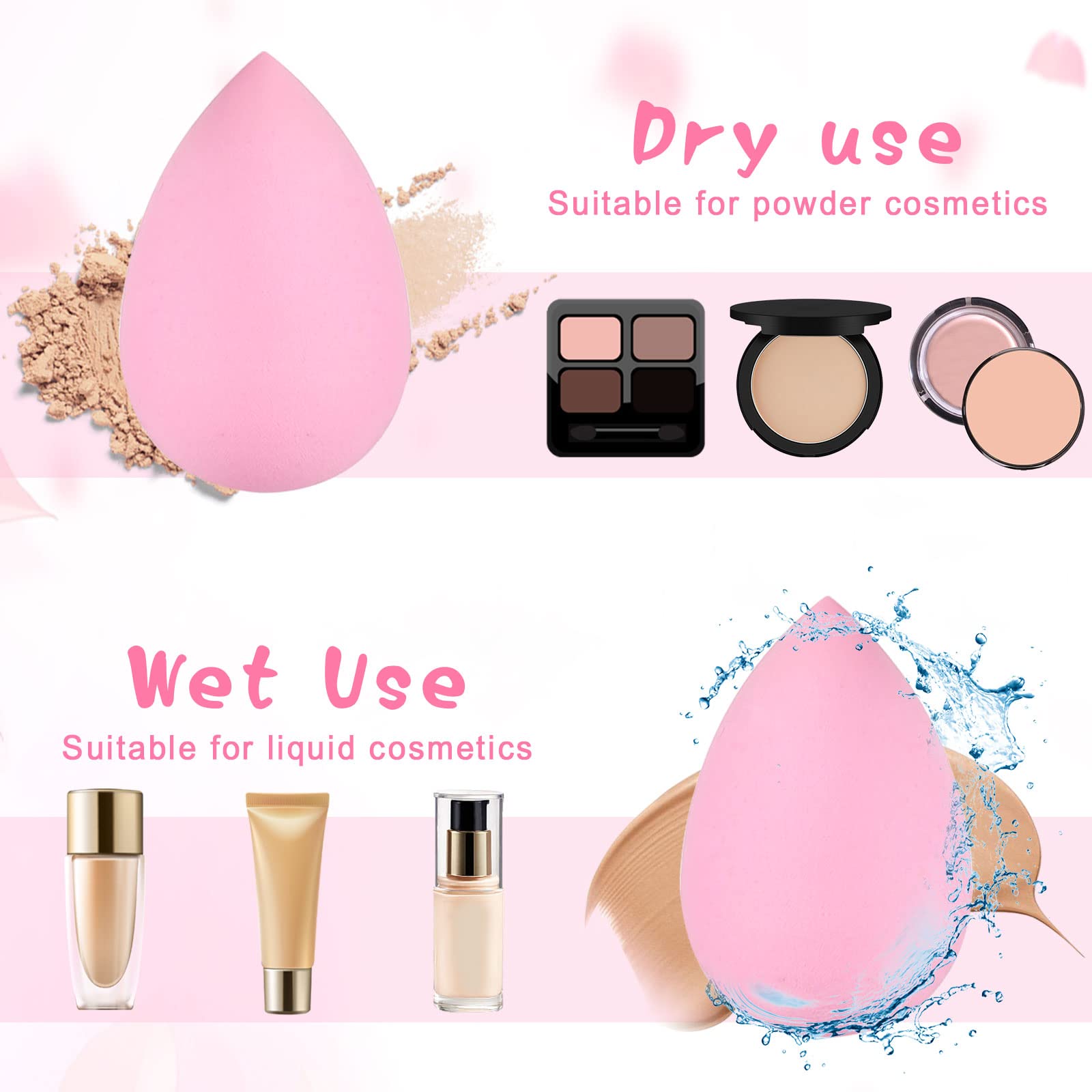15개 메이크업 스펀지 세트, 뷰티 스펀지 블렌더 미니 - Beauty Makeup Desk 리뷰 및 가격