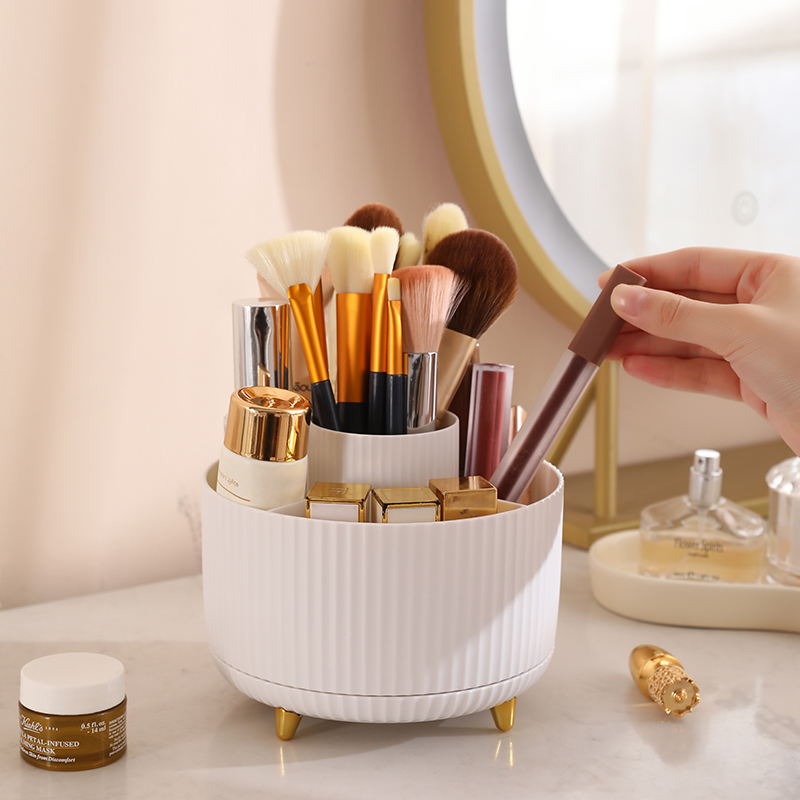 1개 360 °   회전식 메이크업 브러쉬 홀더 보관함 - Beauty Makeup Desk 리뷰 및 가격