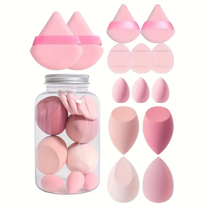 12개 인기 메이크업 스펀지 블렌더 세트 파운데이션 크 - Cosmetic Sponge 리뷰 및 가격