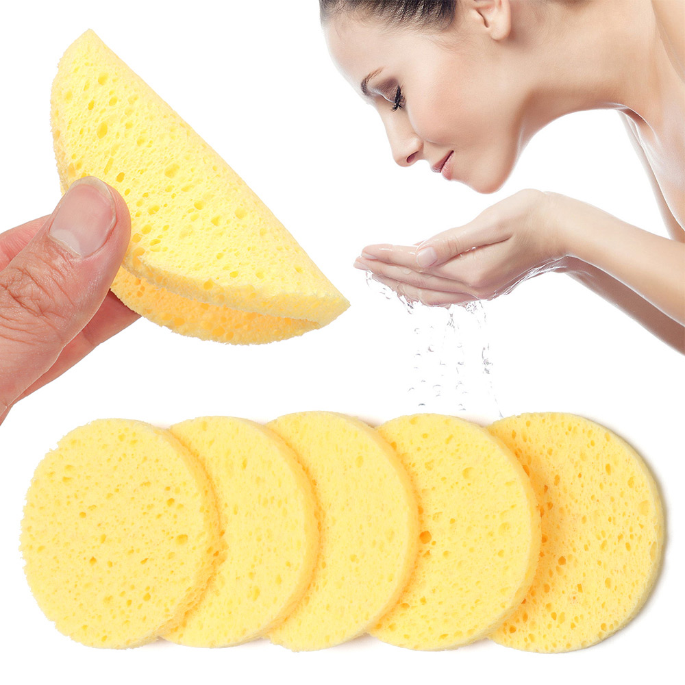10pcs 6-9cm 노란색 얼굴 라운드 메이크업 리무 - Cosmetic Sponge 리뷰 및 가격