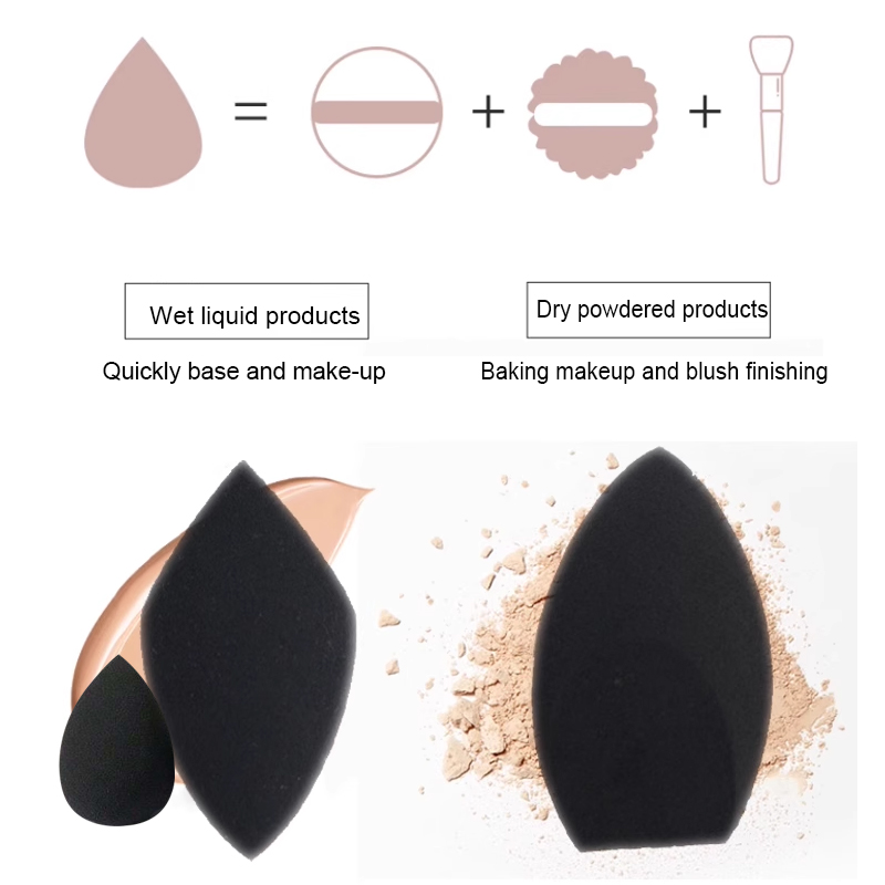 블랙 뷰티 스펀지 에그 2개 - 무라텍스, 재사용 가능 - Beauty Makeup Desk 리뷰 및 가격