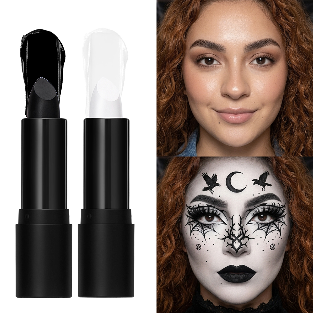 5개입 할로윈 고딕 메이크업 세트 블랙 화이트 립스틱  - Beauty Halloween Makeup 리뷰 및 가격